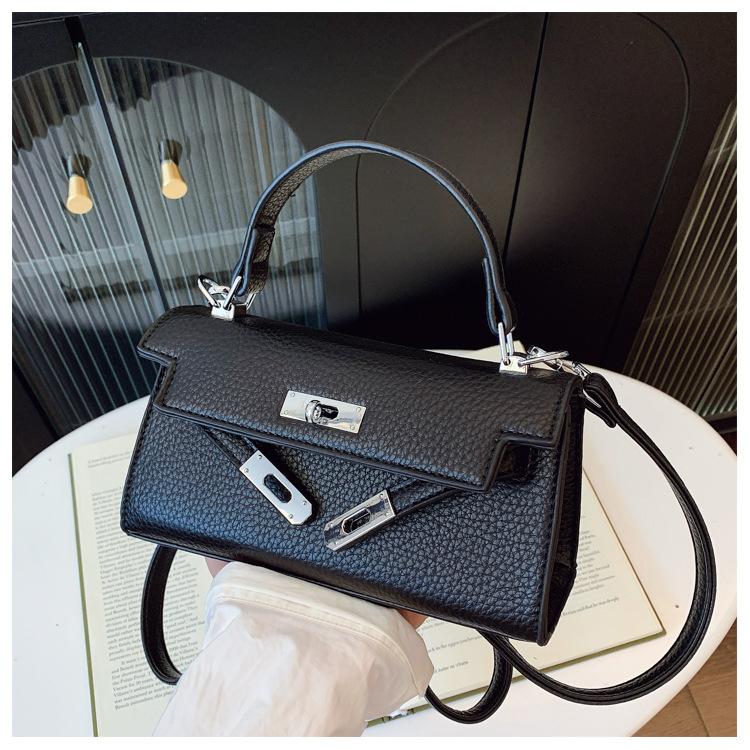 

Simple texture portable Kelly bag women s 2025 spring and summer new trendy versatile casual shoulder bag fashion messenger bag