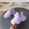 Glowing Kids Sneakers Girls Boys Soft Rubber Sole Anti-Slip Cartoon Princess Shoes With Closure