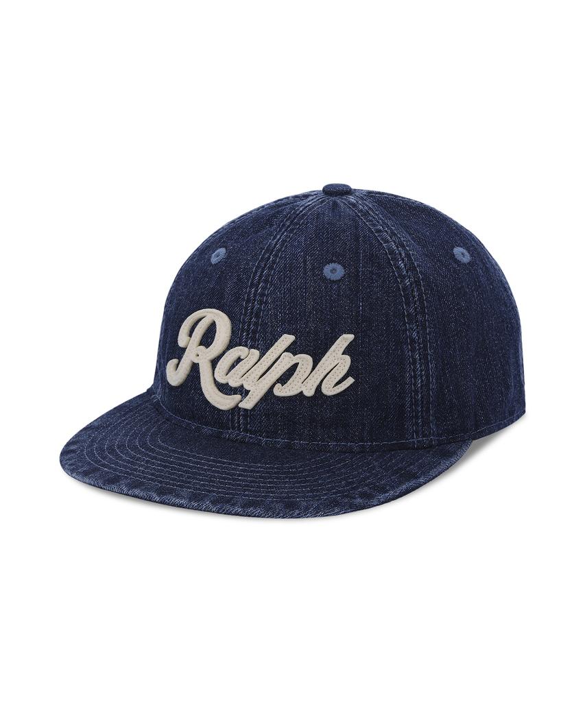 POLO RALPH LAUREN Ralph Logo Denim Ball Cap - Navy