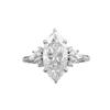 Luxury Inlaid Full Diamonds Ring Engagement Fashion Horse Eye Rings for Women High-end and Unique Design Wedding Jewelry Gift