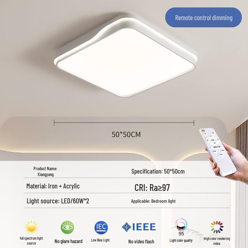 LED Ceiling Lights: Eye-Friendly Full Spectrum for Bedroom, Living Room, Children's Room - Nordic Design