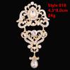DIEZI Luxury Gold Silver Color Crystal Brooches for Women Girls Wedding Bridal Bouquet Water Drop Flower Brooch Pins Accessories