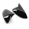 For VW Golf MK7 GTI R GTD Side Mirror Covers Carbon Fiber Glossy Matte Black ABS Left+Right Exterior Styling Tuning Accessories
