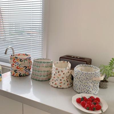 Women Cute Storage Basket Household Student Dormitory Skin Care Products Cosmetic Bag