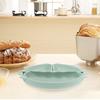 Baby Food Bowls Silicone Crab Shape Green 1pcs 10.2x9.3x1.2in
