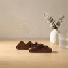Solid Black Walnut Business Card Holder - Men's Desk Stand & Wooden Gift Box Storage