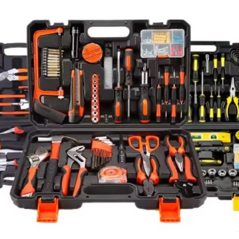 9PCS Manual Hardware Tool Set, Woodworking Electric Toolbox, Household Combination Set