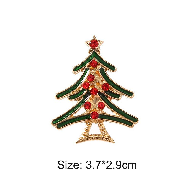 Christmas Tree Brooches For Women Unisex Plant Pins Multi-Color Available Holiday Party Accessories Gifts