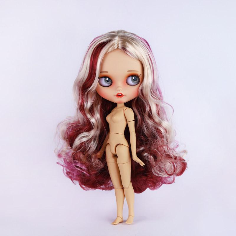 ICY blyth pop 1/6 Pop BJD Gewrichtslichaam Bruine huid Mat gezicht 30cm speelgoed cadeau Anime Girl SD