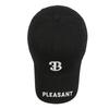 Unisex Baseball Cap With Embroidered Letter B Adjustable Sun Hat Outdoor Sports Leisure