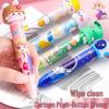 Non-Toxic Click Eraser Pen for Kids - No Marks, Refillable, Creative Cartoon Design
