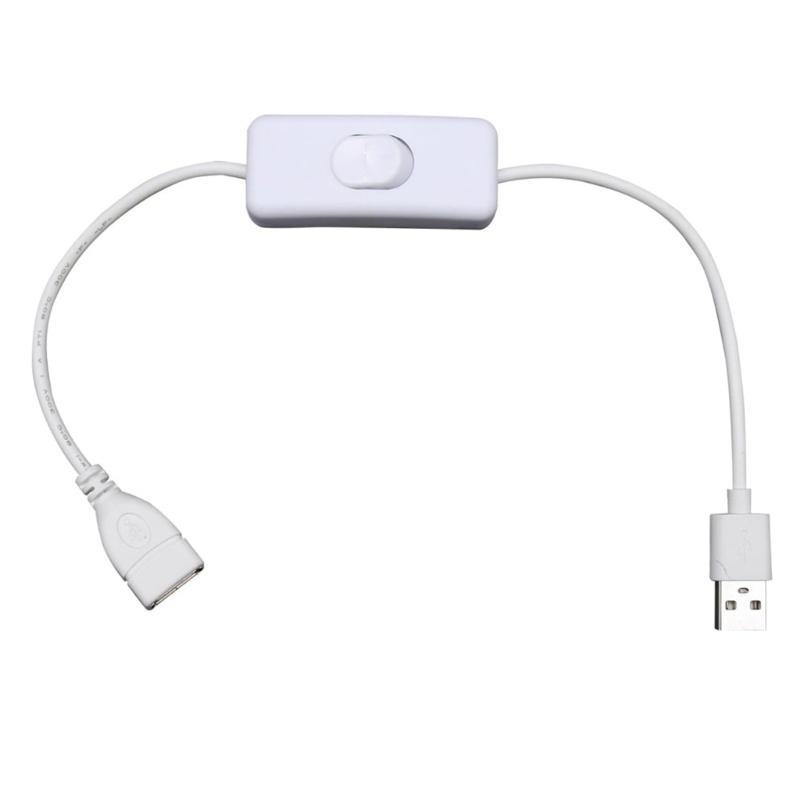 USB Power Switching Cable Supply Power USB Switching Cable Male to Female Cable for LED Light Router USB Fan LED Strips