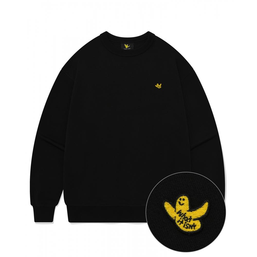 

WHATITISNT New Angel Wappen Sweatshirt Black
