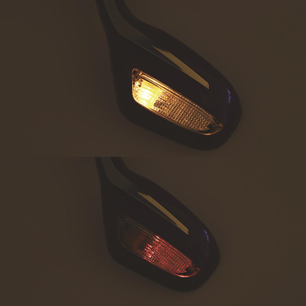 Rearview Mirror Replacement With Turn Signal Light for Motorcycle Electric Bike Modification Side Mirrors with LED Lamp
