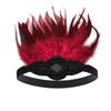Sparkling Rhinestone Headwear Feathered Headgear Set Alluring Feathered Headband Comfortable for Halloween Singles Party