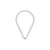 G Series Solid Color Hollow Vintage Distressed Matte 925 Silver Necklace Unisex Necklace YBB678661001