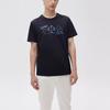 FILA Embroidered Logo Loose Knit Short Sleeve T-Shirt Men Tops Heritage-Blue F11M122102F-NV