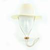 Pristine GUCCI Hat Fedora Straw Hat Ivory Polypropylene Women S 747994 Used