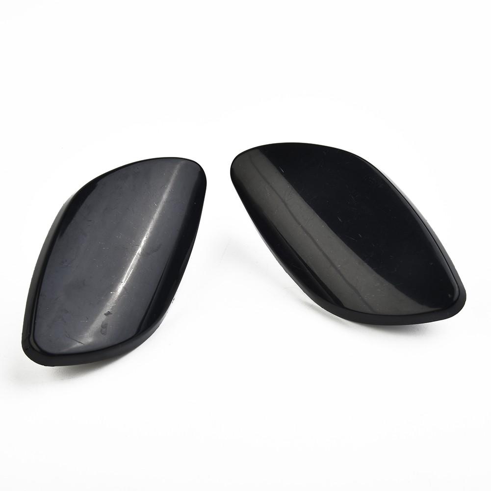 2pcs Headlight Washer Covers Car Auto Set Kit Front Bumper Accessories
