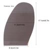 Leather Shoes Outsoles Rubber Anti Slip Forefoot Sole Flat Shoes Repair Half Sole Pad (Yellow)