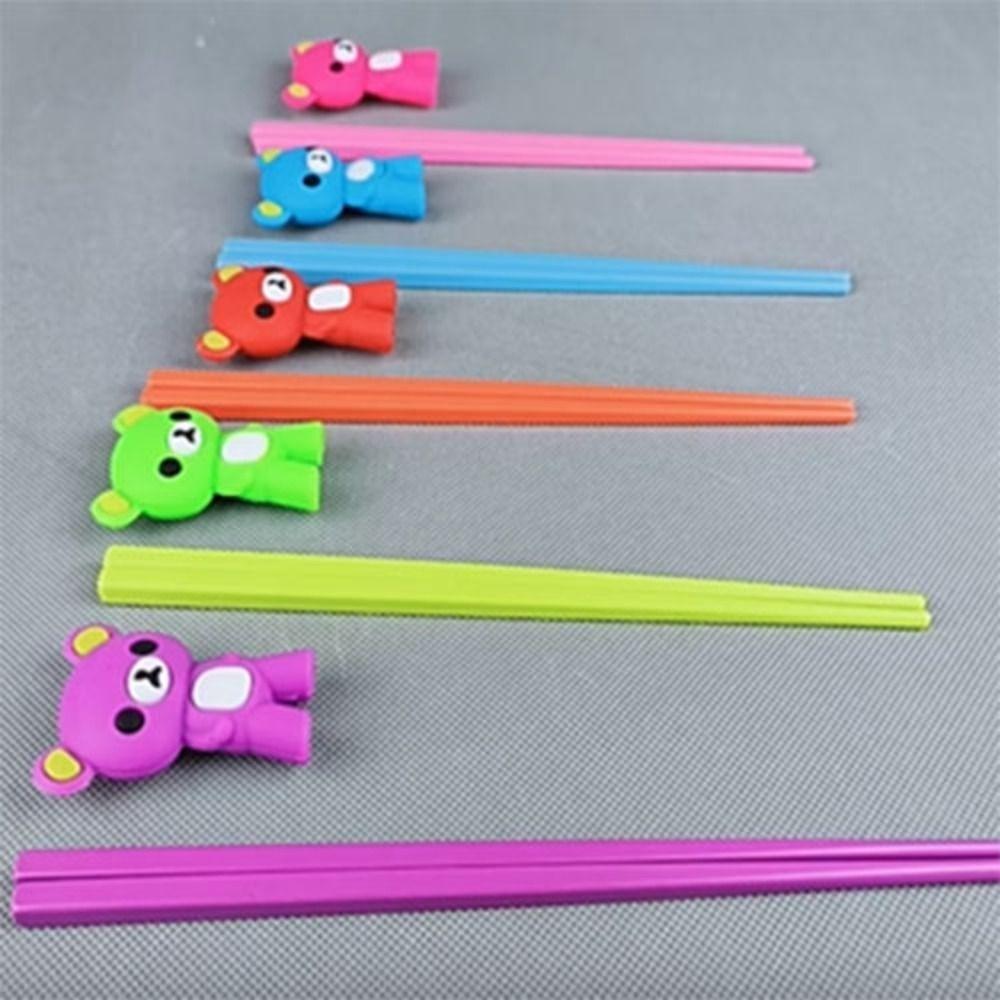 Silicone Chopsticks Learning Aid Multi-color Chopsticks Training Tools  Kids