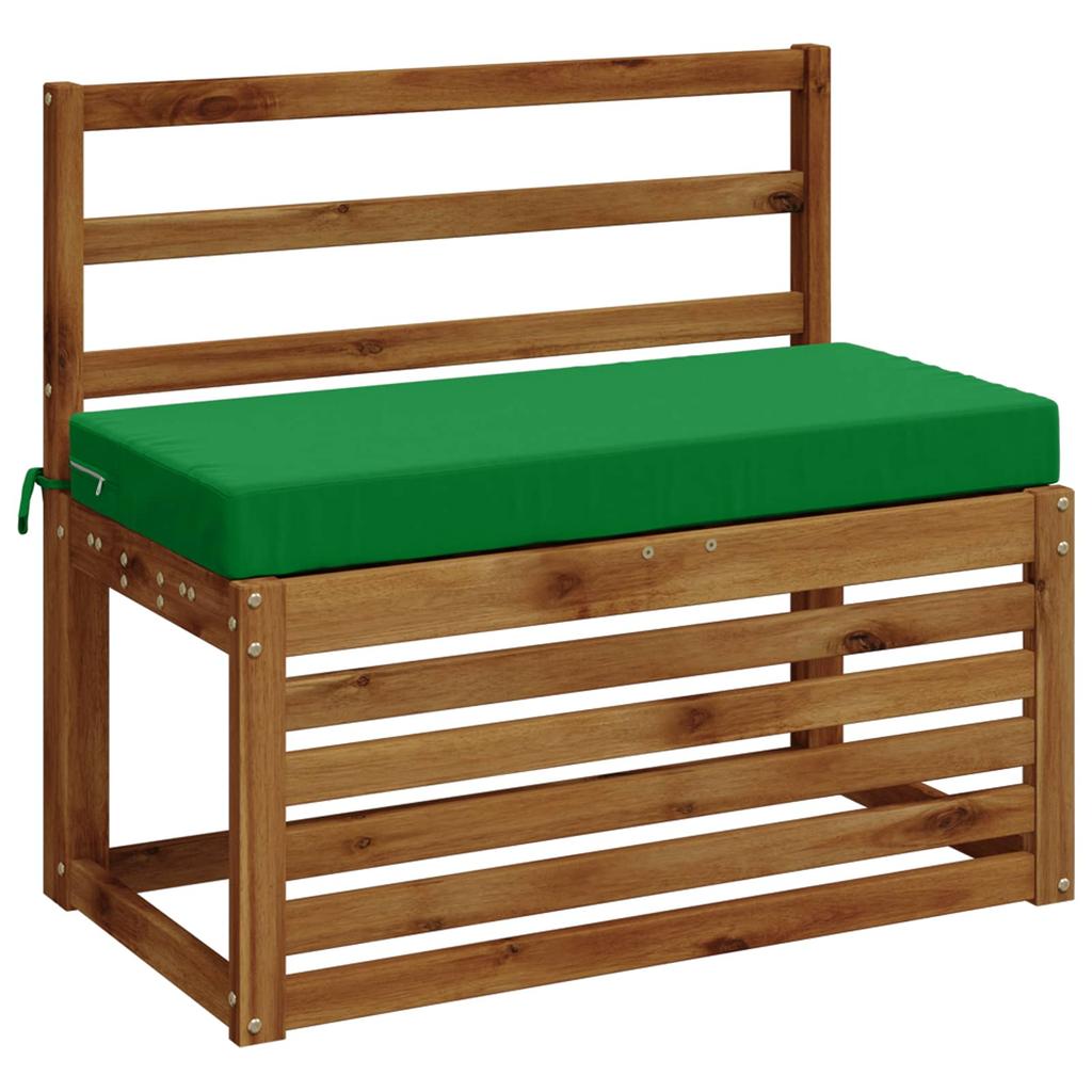 Bench Cushion SOEST 100percent Polyester Green 80 X 40 X 8 Cm