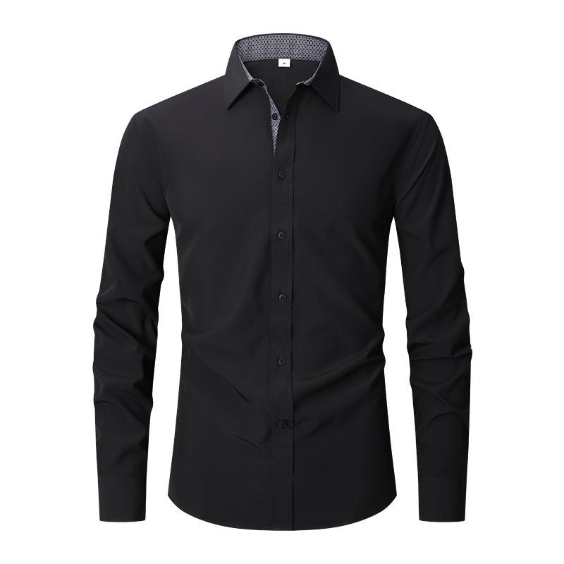 Men's Cross-Border Autumn/Winter Plaid Cotton Long-Sleeve Casual Business Shirt