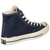 Converse Addict Chuck Taylor Canvas Hi Round Toe Lace-Up Durable Shock Absorption High-Top Canvas Shoes Unisex Sneakers Navy Blue 1SD145