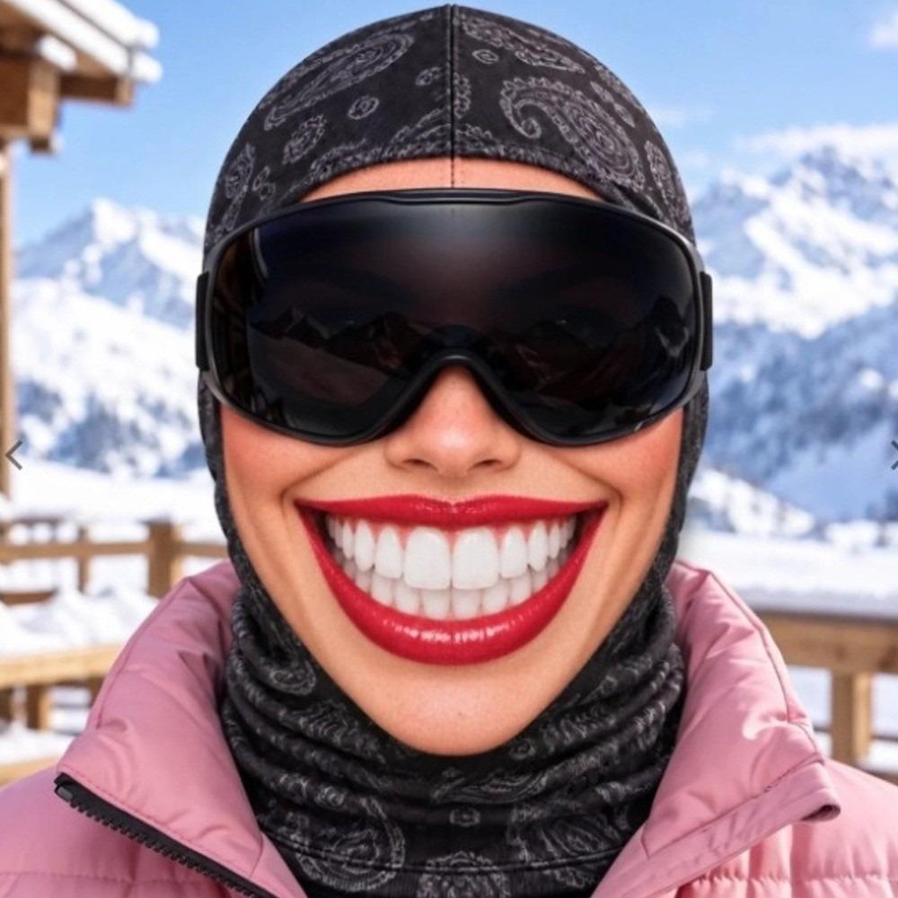 Full Coverage Old Man Balaclava Face Mask 3D Face Printed Funny Ski Mask For Men Woman
