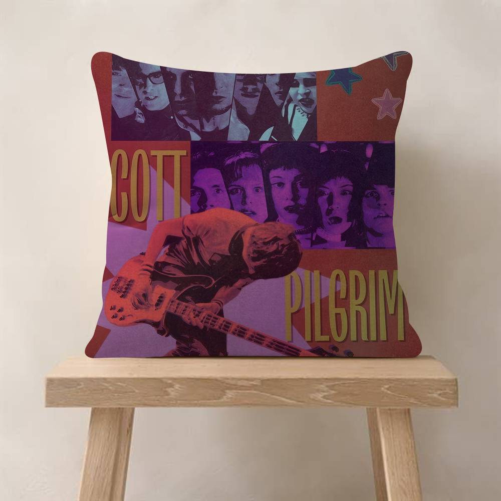 Vintage Movie Scott Pilgrim VS The World Cushion Cover Decorative Pillow Sofa Home Decor Case Pillow Cases