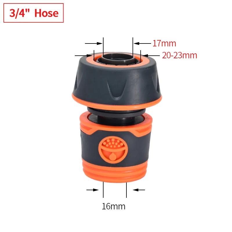 Garden Watering Hose Quick Connector  Coupling 1/2'' 3/4" Hose Fitting Adapter Water Pipe Joint Extender Set For Hose Pipe Tube