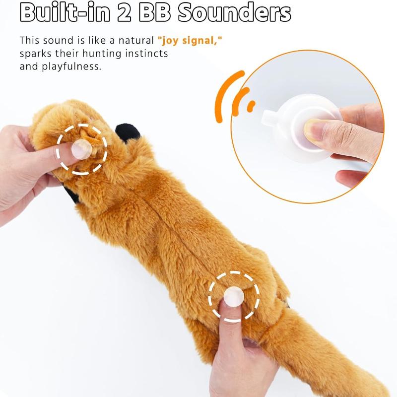 Giocattoli per Cani Senza Imbottitura, Confezione da 5 Giocattoli Cani Stridenti Indistruttibili, Morbido Giocattolo in Peluche per Cani Piccoli Medi Grandi