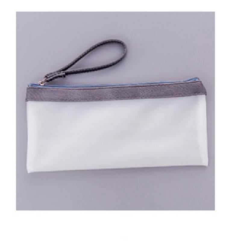 Cartoon Students Pen Bag Portable Transparent PVC Zipper Pouch  Stationery Organizer Bag Pencil Case