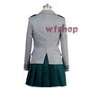 [wtshop] My Hero Academia Ochako Uraraka, Momo Yaoyorozu, and Tsuyu Asui from U.A. High School Girls' Uniform Cosplay Costume (Women's XL)