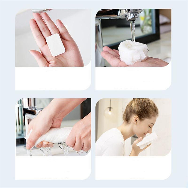 Disposable Travel Towels Compressed Facial Wipes Compact Tablet Mini Wipes Wipes Triangular Wipes Tissues