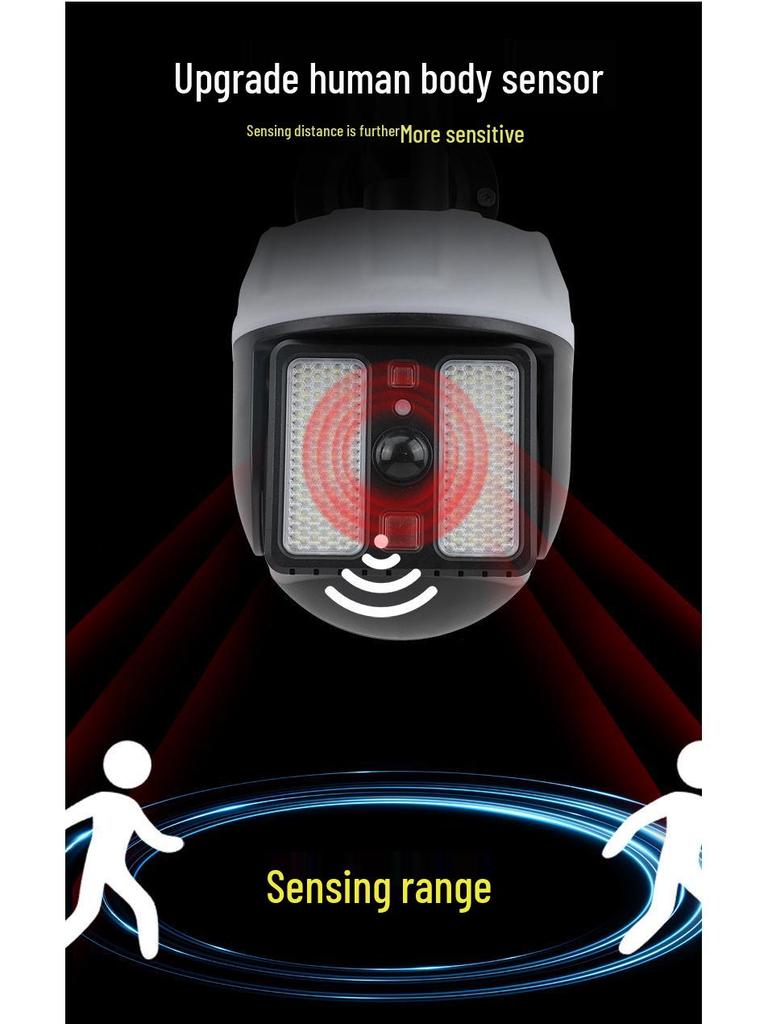 Smart Solar-Powered Motion Sensor Outdoor Waterproof Courtyard Light with Anti-theft Features.