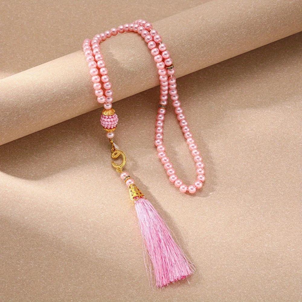99 Muslim Prayer Beads and A Tassel Pendant, Typical of Middle Eastern Prayer Beads Bracelet