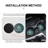 Suede Car Coaster Water Cup Holder Anti-Slip Pad Accessories For Benz AMG A C E S G Class W201 W210 W108 W204 W205 W203 QS1