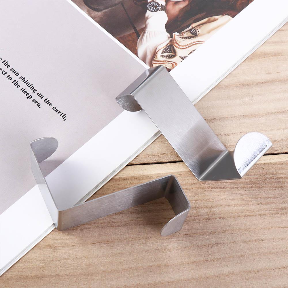 Punch-Free For Kitchen Bathroom Door Rear Organizer Home Clothes Hanger Hook Key Hook Storage Rack