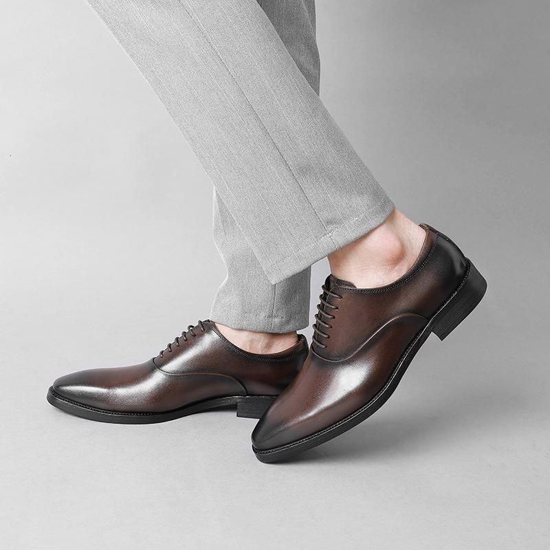 Men's Leather Shoes Men's Leather Business Dress British Style Cowhide Summer Men's Shoes