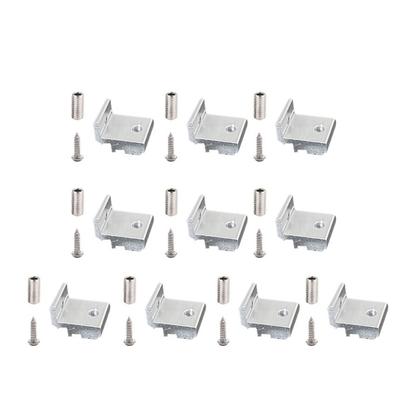 Paquete de 10 Soportes de Estante de Perfil de Aleaciones de Aluminio para Marco 202 3030 4040 Soporta de Forma Segura Cargas Pesadas Accesorios Fijos