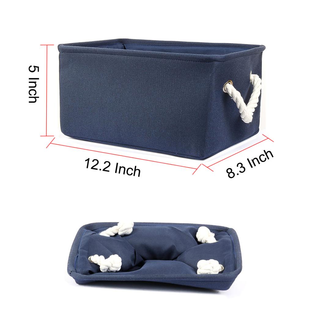 Fabric Storage Basket with Dual Handles Collapsible Storage Bins for Toys Laundry Clothes Storage Home Organizer Bedroom Closet