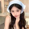 Haar-Schal Stirnbänder im französischen Stil Dreieckiges Kopftuch Haarband Karierte Bandanas Stirnbänder Süßes Haarschmuck