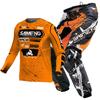 Set Motocross Bambino Maglia e Pantaloni Moto Abbigliamento Bambini Ragazzo Grande Ragazza Set Attrezzatura MX Giovanile Tuta da Corsa
