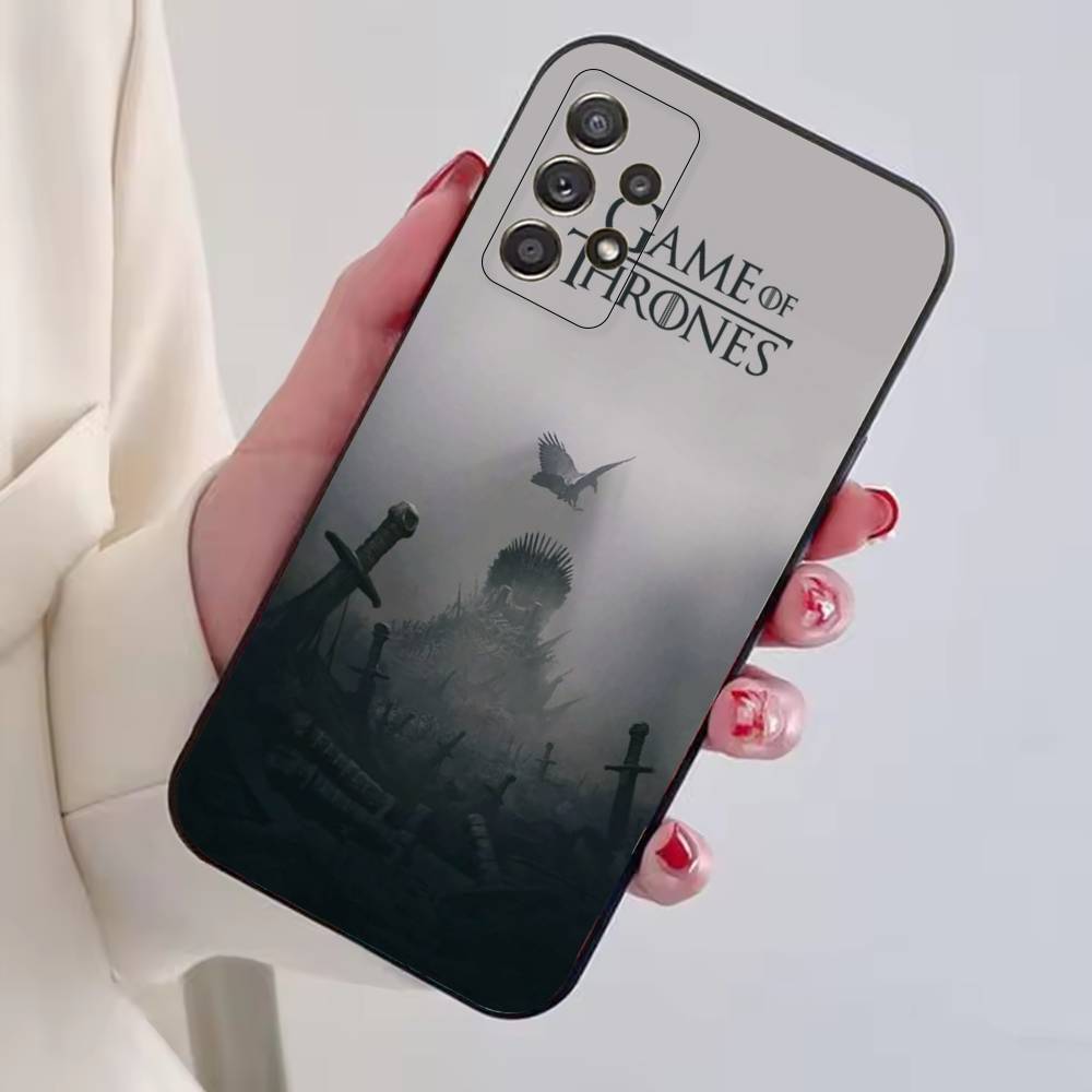 Game of T-Thrones cool Phone Case Black Silicone Soft For Samsung S25,S24,S21,S22,S23,S30,Ultra,S20,Plus,Fe,Lite