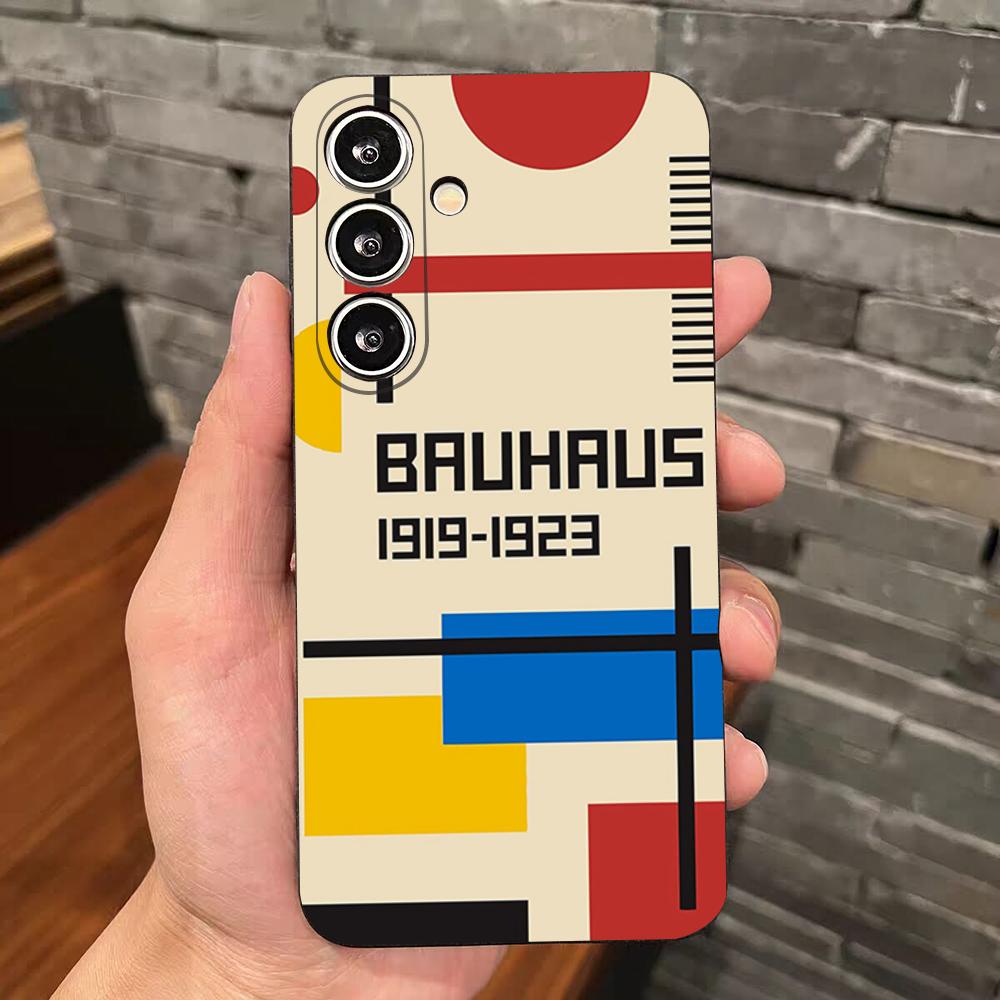 B-Bauhaus-ES Art Phone Case For Samsung S25 Edge S24 S23 S22 S21 S20 Ultra Plus Fe Galaxy A54 A53 A34 A25 A16 Silicon Cover