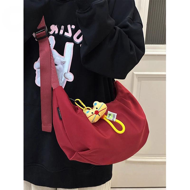 Casual Versatile Light Go Out Japanese Retro Dumpling Bag Female College Student Shoulder Bag Women Messenger Bag