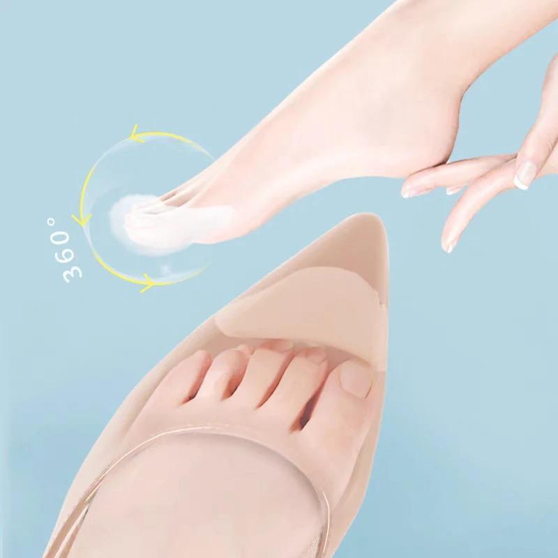 Sponge Toe Plug Half A Yard Pad High-heeled Shoes To Adjust The Shoe Size Prevent Pain and Shrinkage Insole Non Slip Shoe Pads