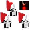 Twidec/3Pcs Rocker Toggle Switch 12V 20A Heavy Duty Racing Car Automotive Auto SPST ON/Off Toggle Switch Red LED Light Illuminated 3Pin with Red