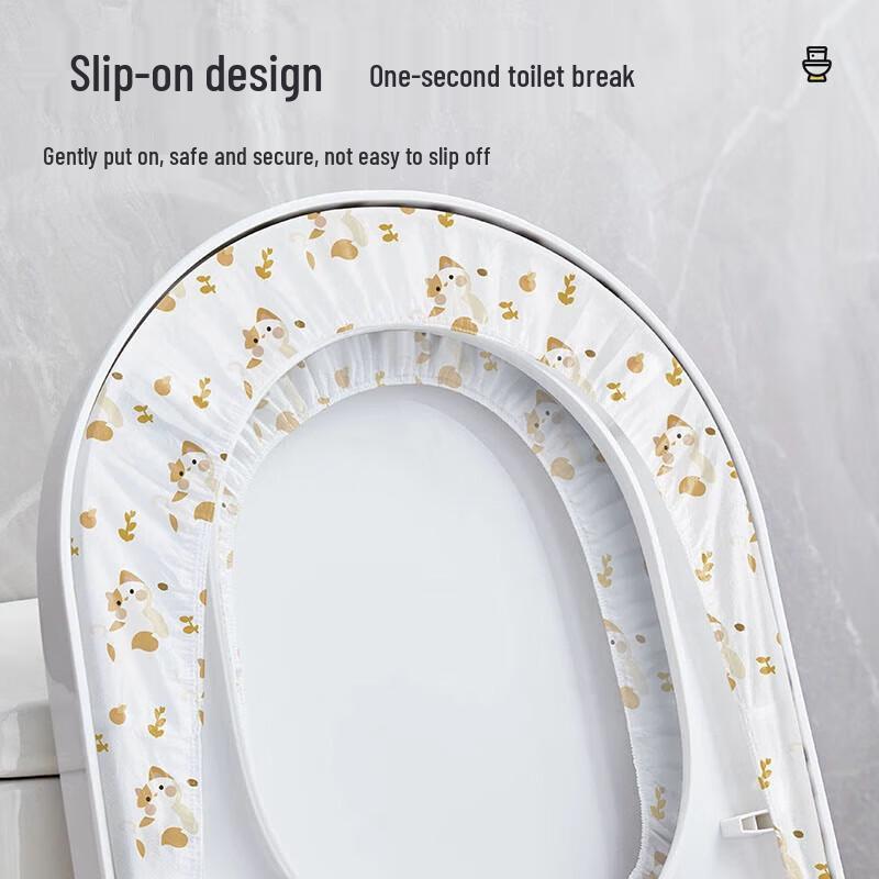 Disposable Waterproof Toilet Seat Covers - 10 Pack